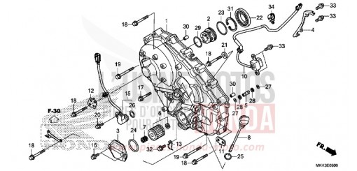 PANNEAU CARTER-MOTEUR D. ADV750H de 2017